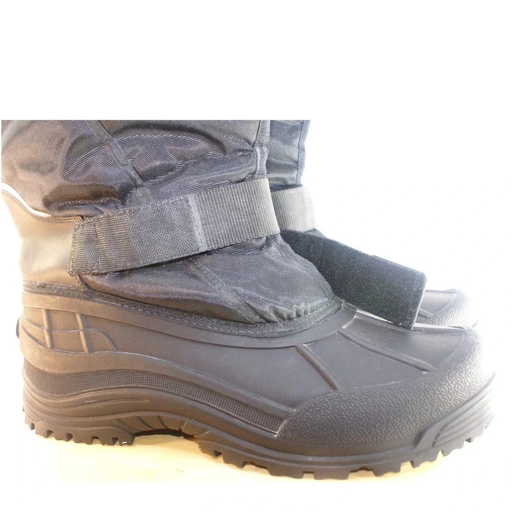 Nortiv8 Quebec-M  Black Insulated Snow Boots 3M Thinsulate Water Resistant 15